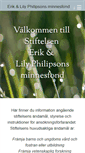Mobile Screenshot of erik-lily-philipsonsminnesfond.se